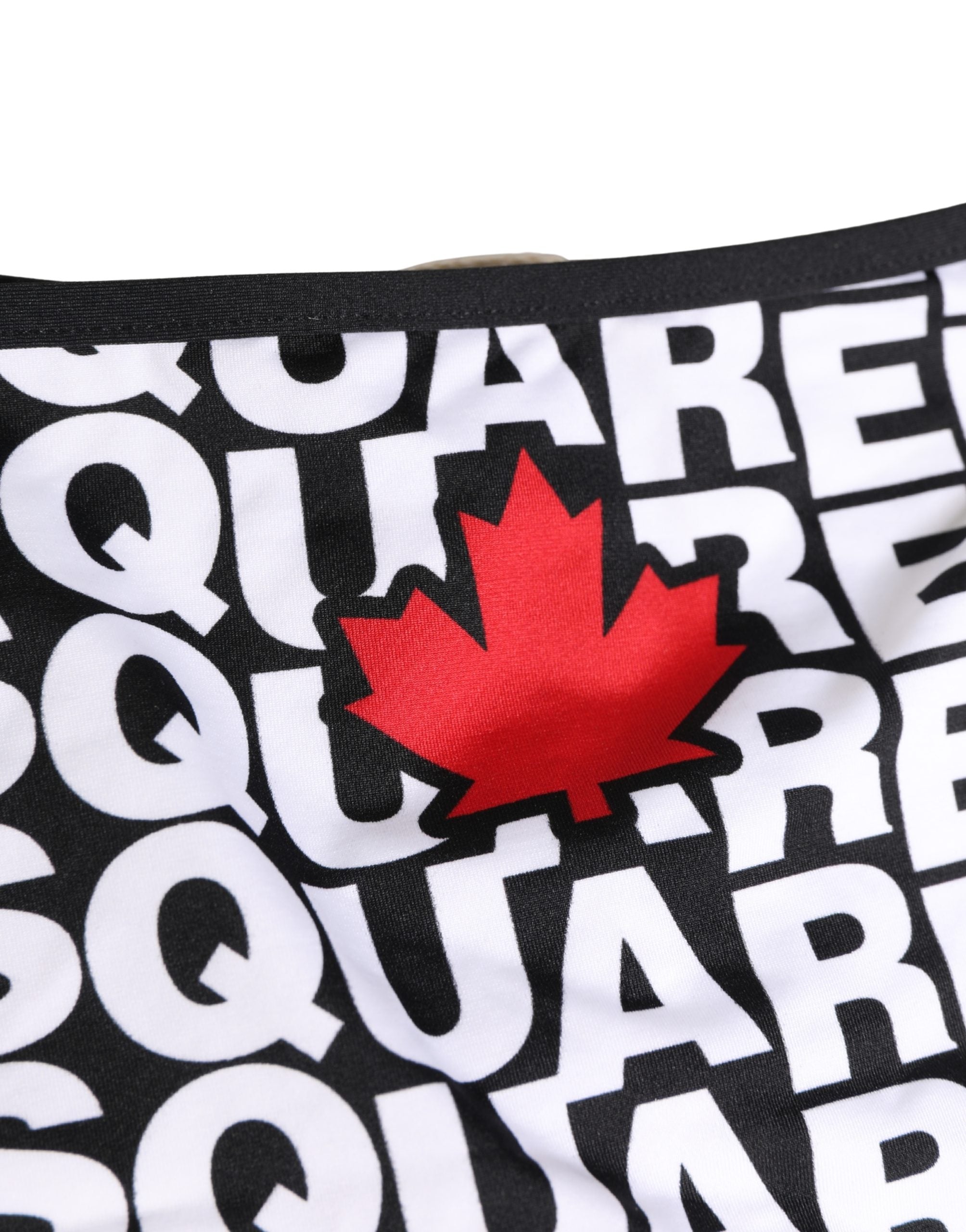 Dsquared² Multicolor Nylon Logo Print Bikini Bottom Women's Swimwear