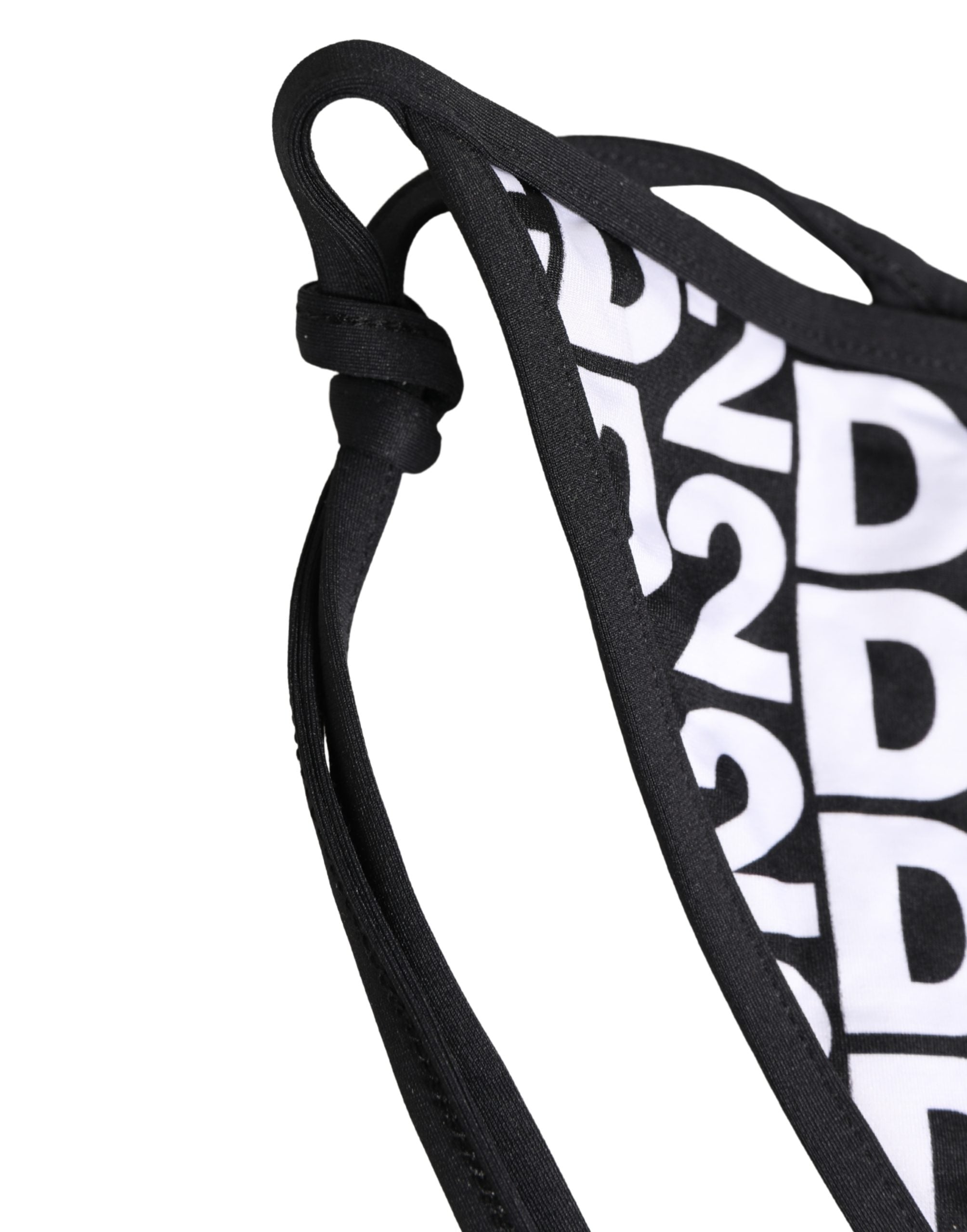 Dsquared² Multicolor Nylon Logo Print Bikini Bottom Women's Swimwear