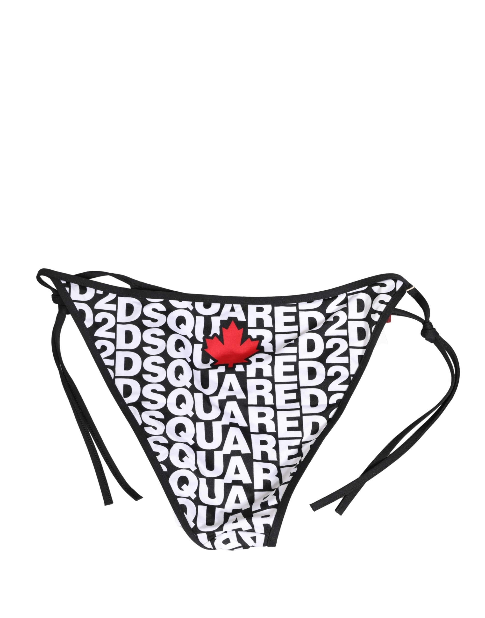 Dsquared² Multicolor Nylon Logo Print Bikini Bottom Women's Swimwear