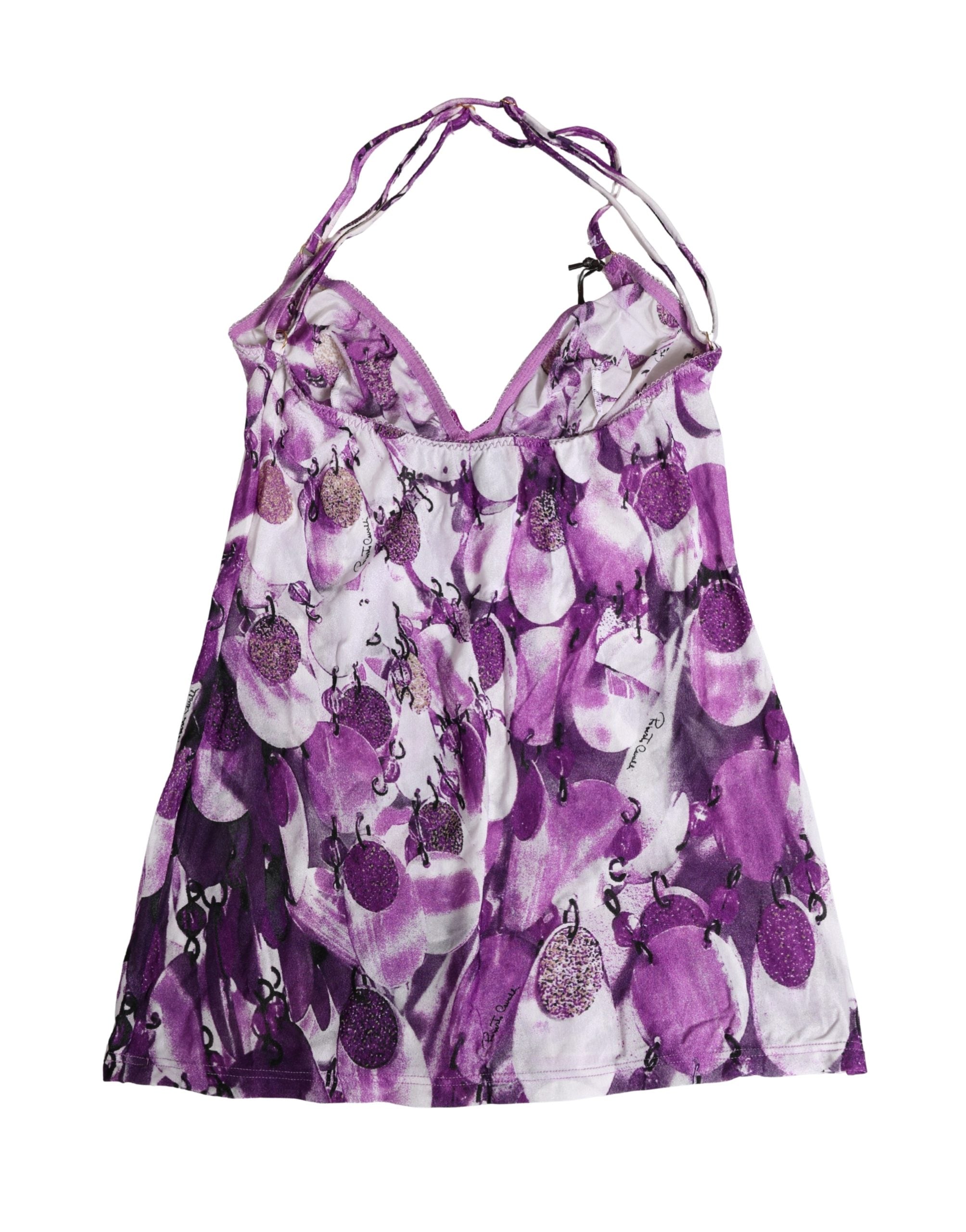 Roberto Cavalli Multicolor Patterned Halter Neck Women's Underwear