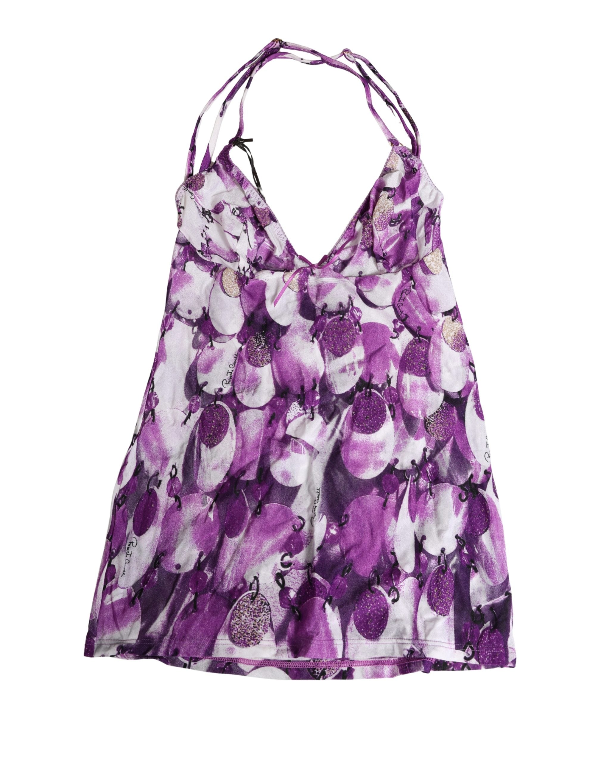 Roberto Cavalli Multicolor Patterned Halter Neck Women's Underwear
