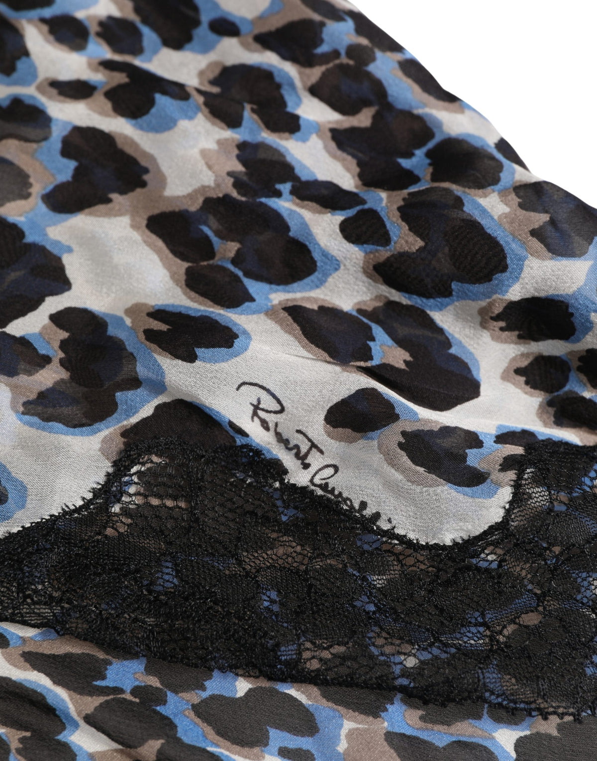 Roberto Cavalli Multicolor Leopard Babydoll Chemise Women's Underwear