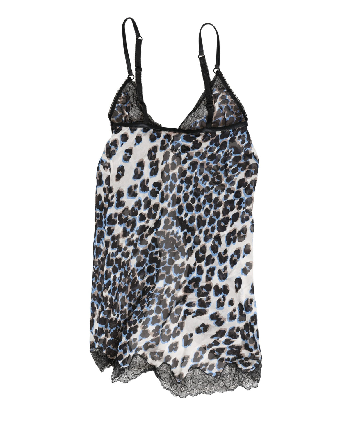 Roberto Cavalli Multicolor Leopard Babydoll Chemise Women's Underwear