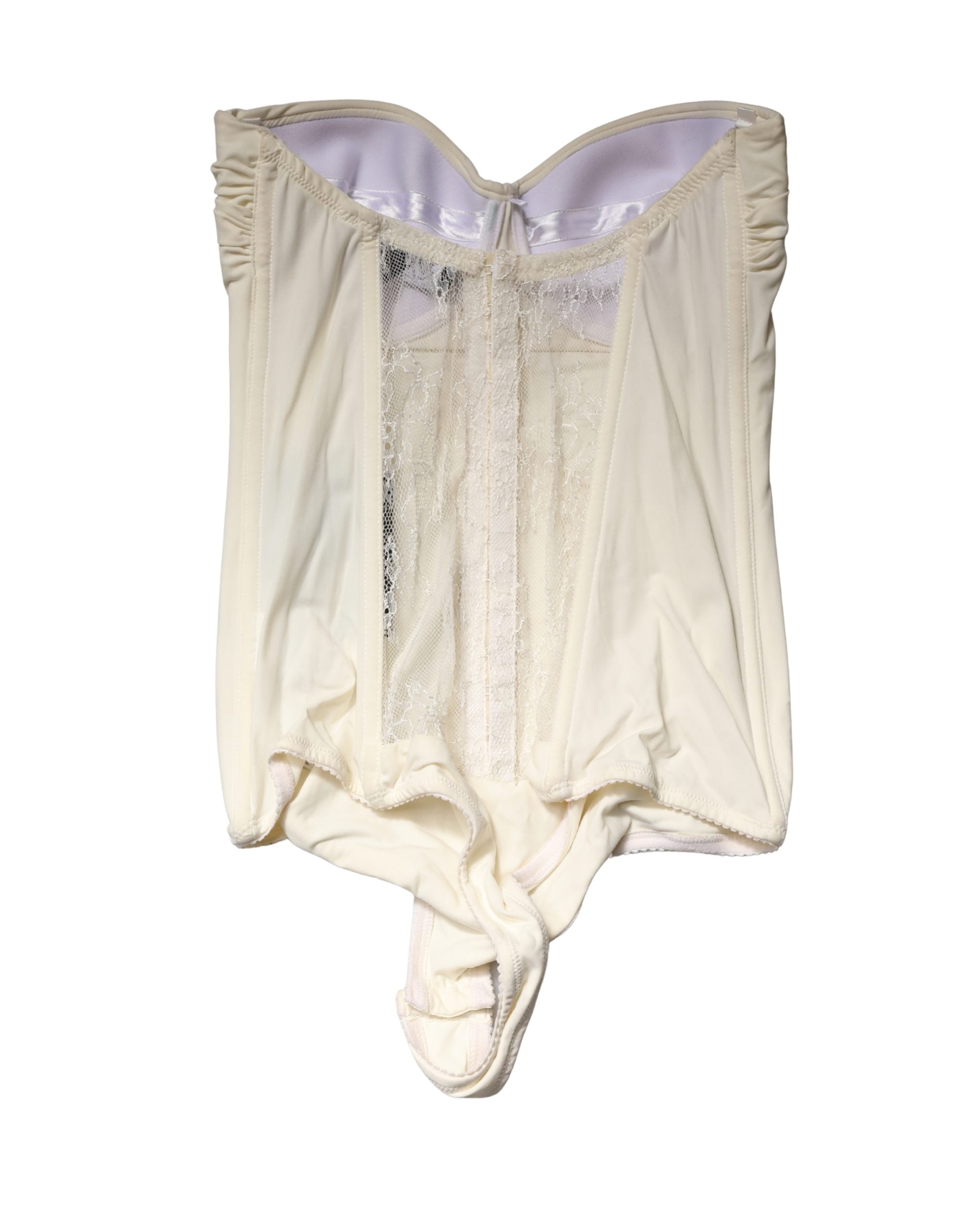 Elisabetta Franchi Off White Strapless One Piece Swimsuit Women's Swimwear (Pre-Owned)