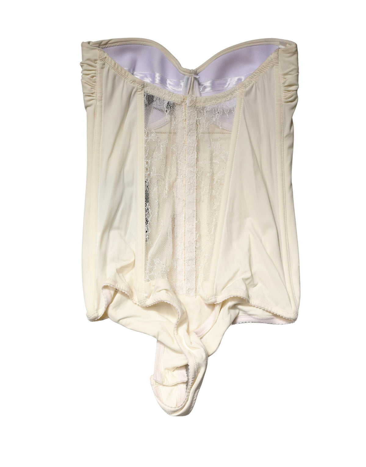 Elisabetta Franchi Off White Strapless One Piece Swimsuit Women's Swimwear (Pre-Owned)