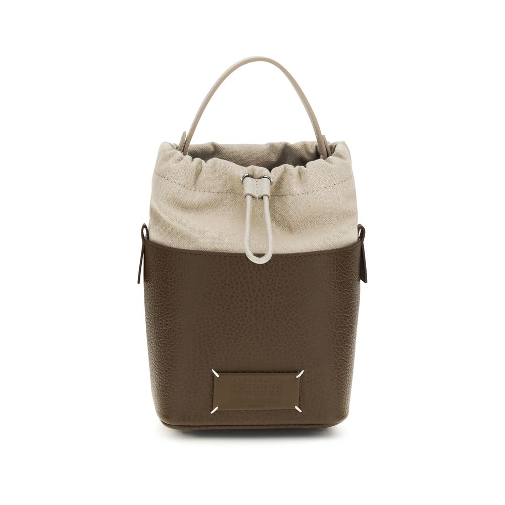 Maison Margiela Brown Calf Leather Bos Taurus Backet Women's Bag