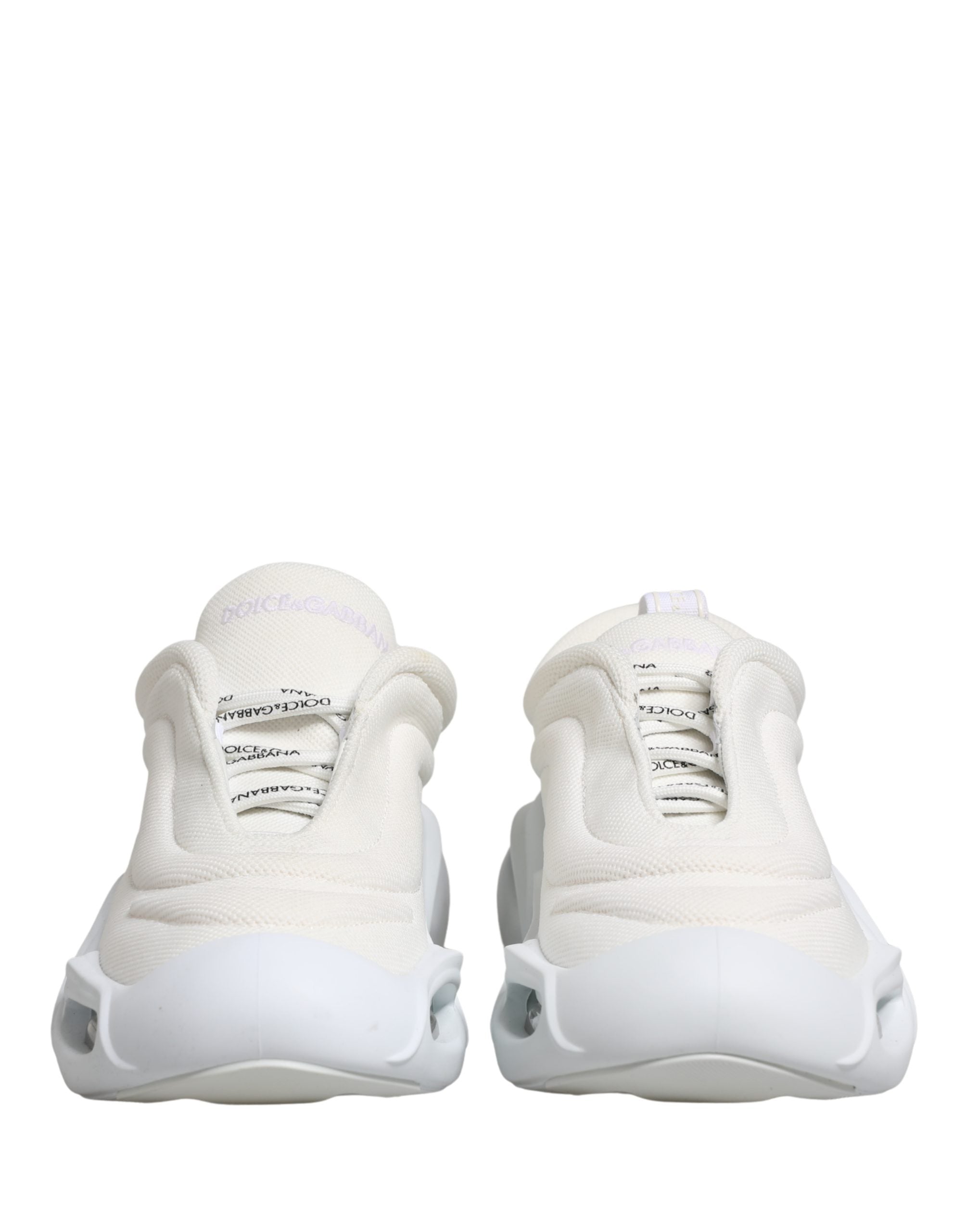 Dolce & Gabbana White Slip On Wave Low Top Sneakers Women's Shoes