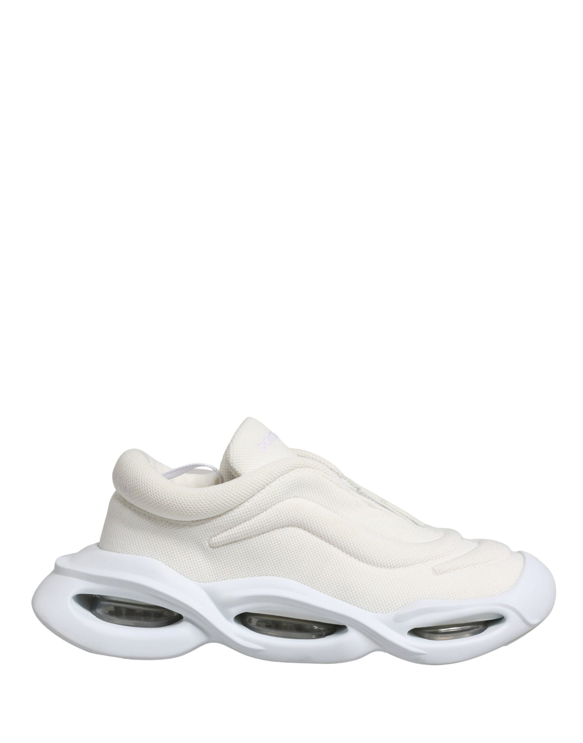 Dolce & Gabbana White Slip On Wave Low Top Sneakers Women's Shoes