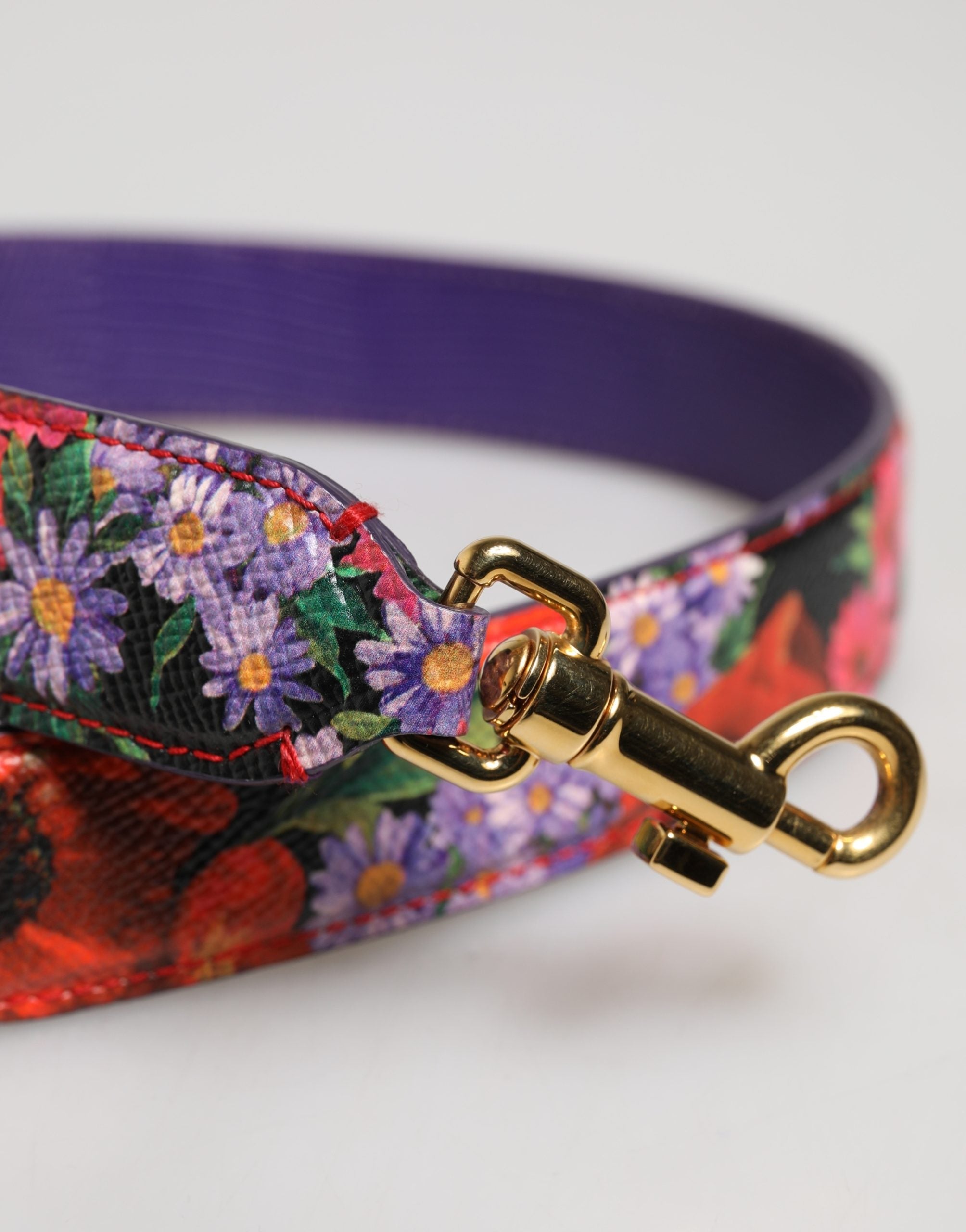 Dolce & Gabbana Multicolor Floral Leather Bag Accessory Shoulder Women's Strap