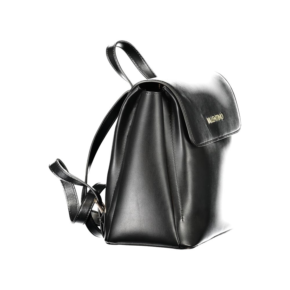 Mario Valentino Black Polyurethane Women's Women's Backpack