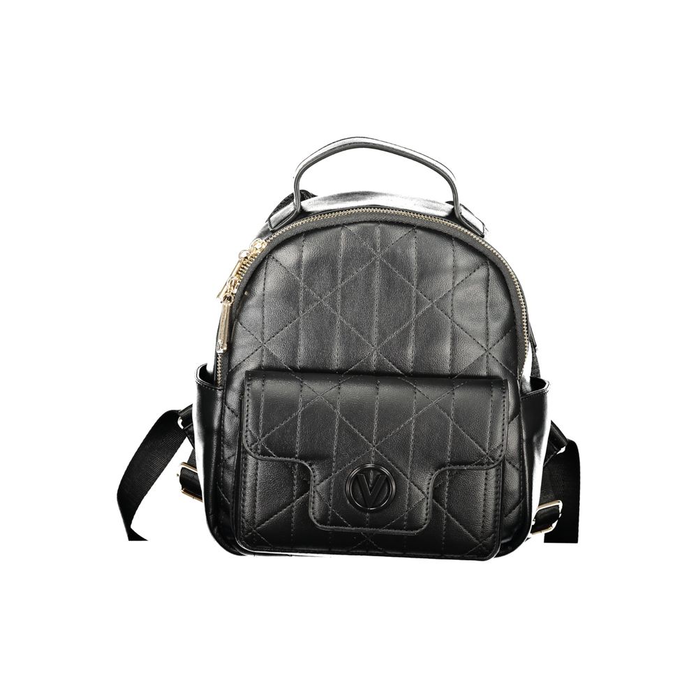 Mario Valentino Black Polyurethane Women's Women's Backpack