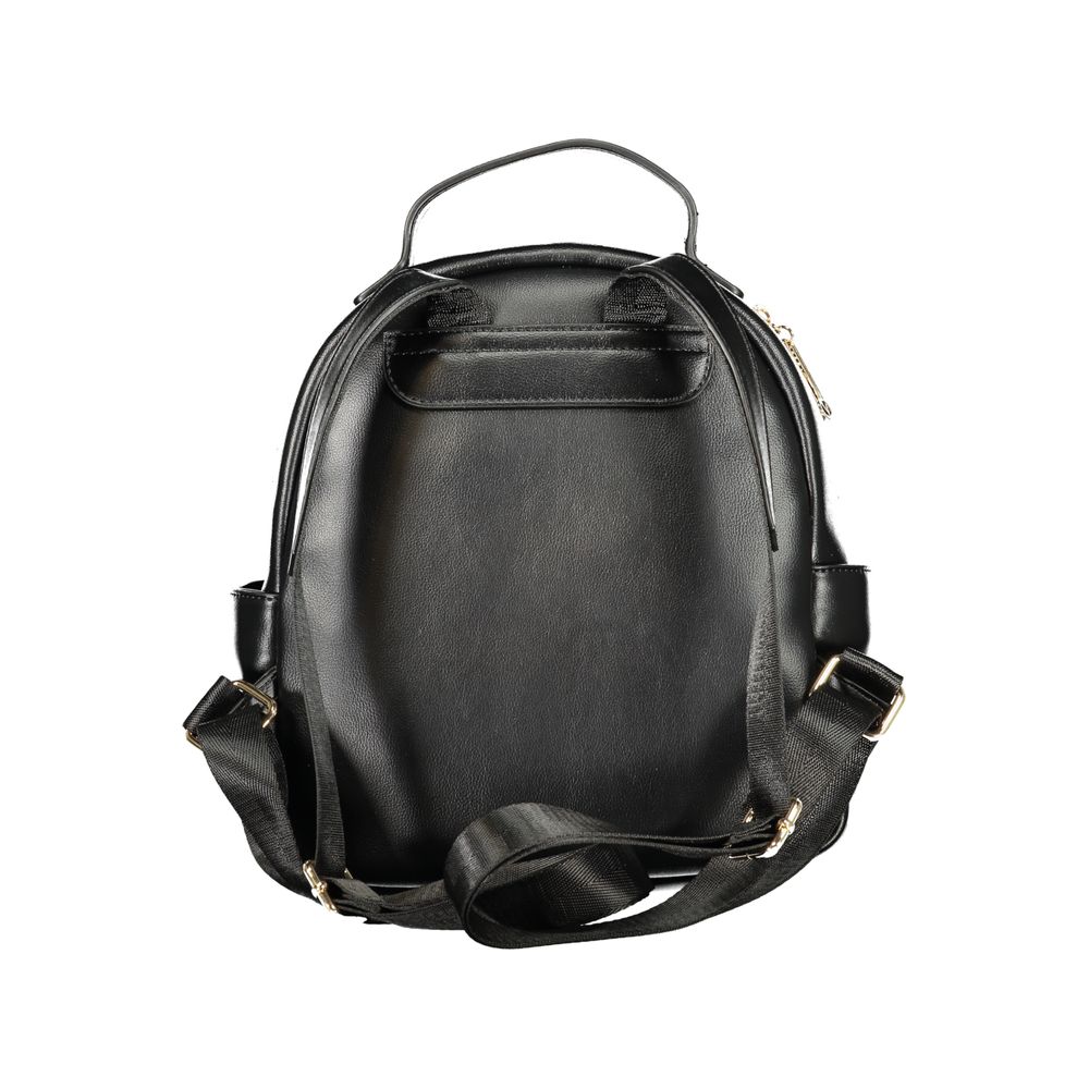 Mario Valentino Black Polyurethane Women's Women's Backpack