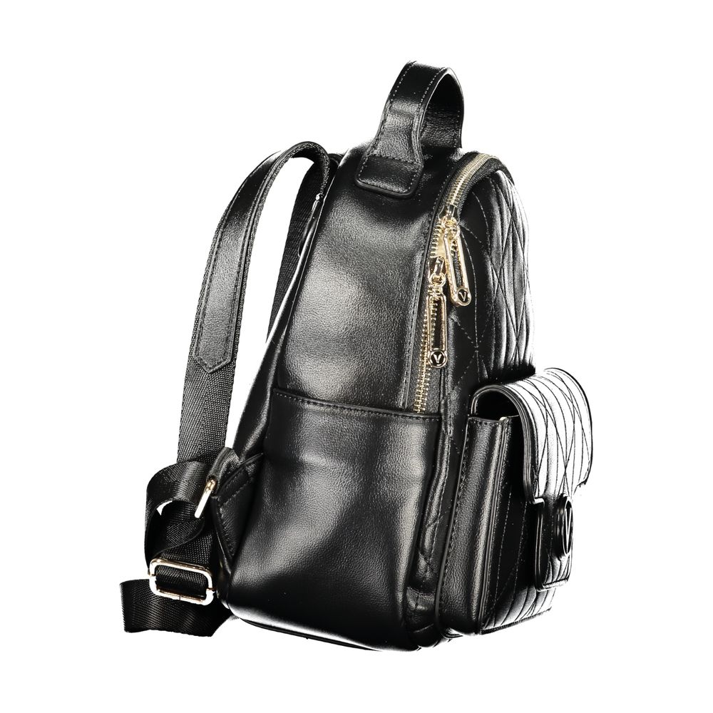 Mario Valentino Black Polyurethane Women's Women's Backpack