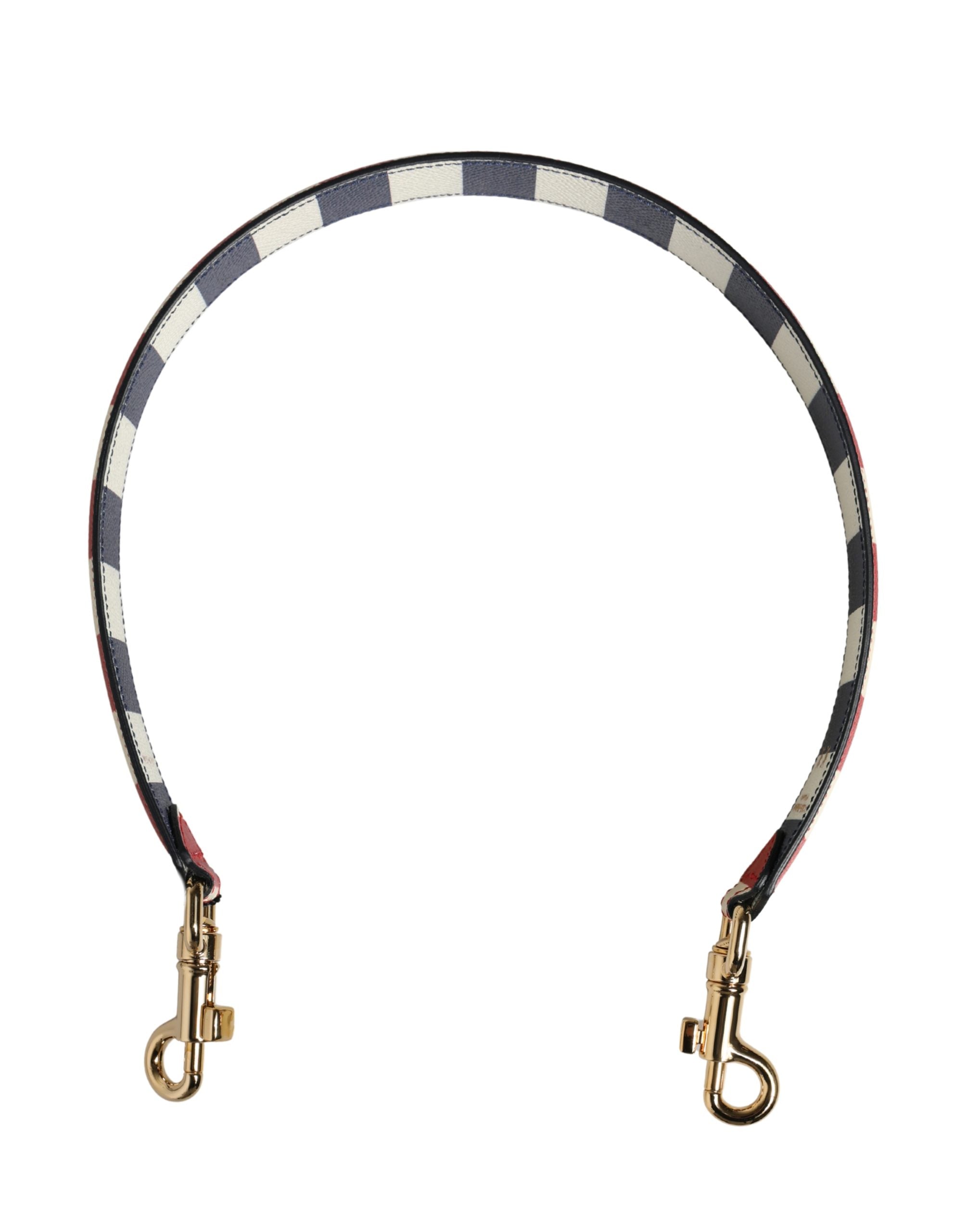 Dolce & Gabbana Multicolor Leather Striped Bag Accessory Shoulder Women's Strap