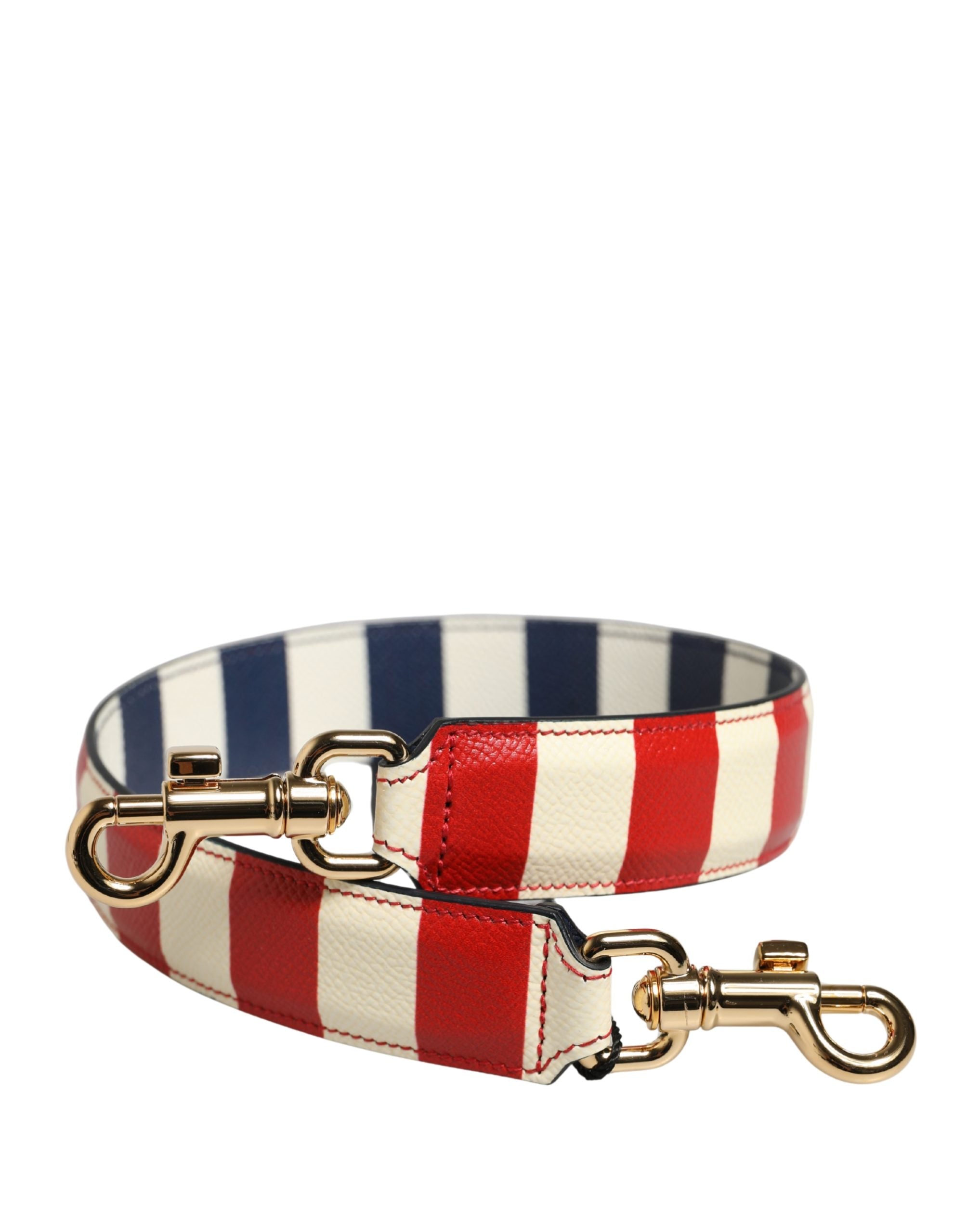 Dolce & Gabbana Multicolor Leather Striped Bag Accessory Shoulder Women's Strap