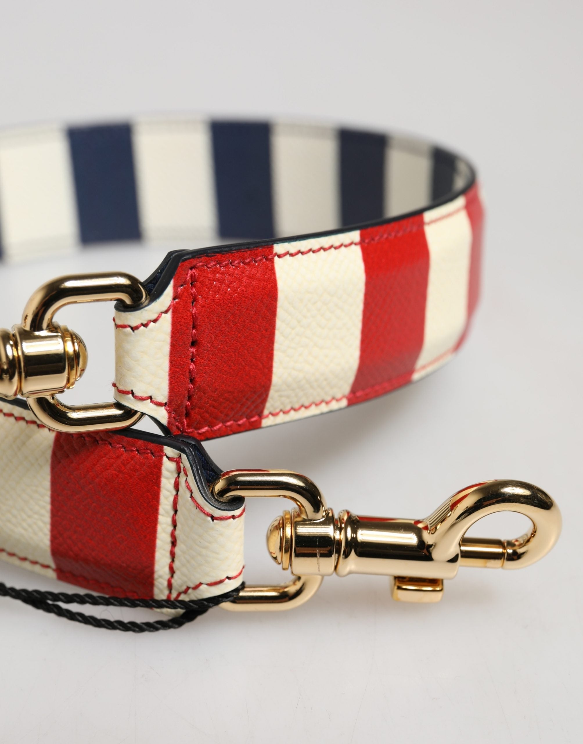 Dolce & Gabbana Multicolor Leather Striped Bag Accessory Shoulder Women's Strap