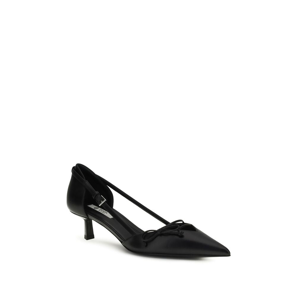 Prada Black Goatskin High Heel Women's Pumps