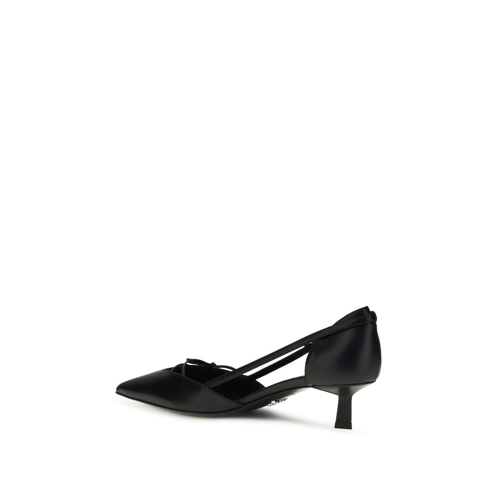 Prada Black Goatskin High Heel Women's Pumps