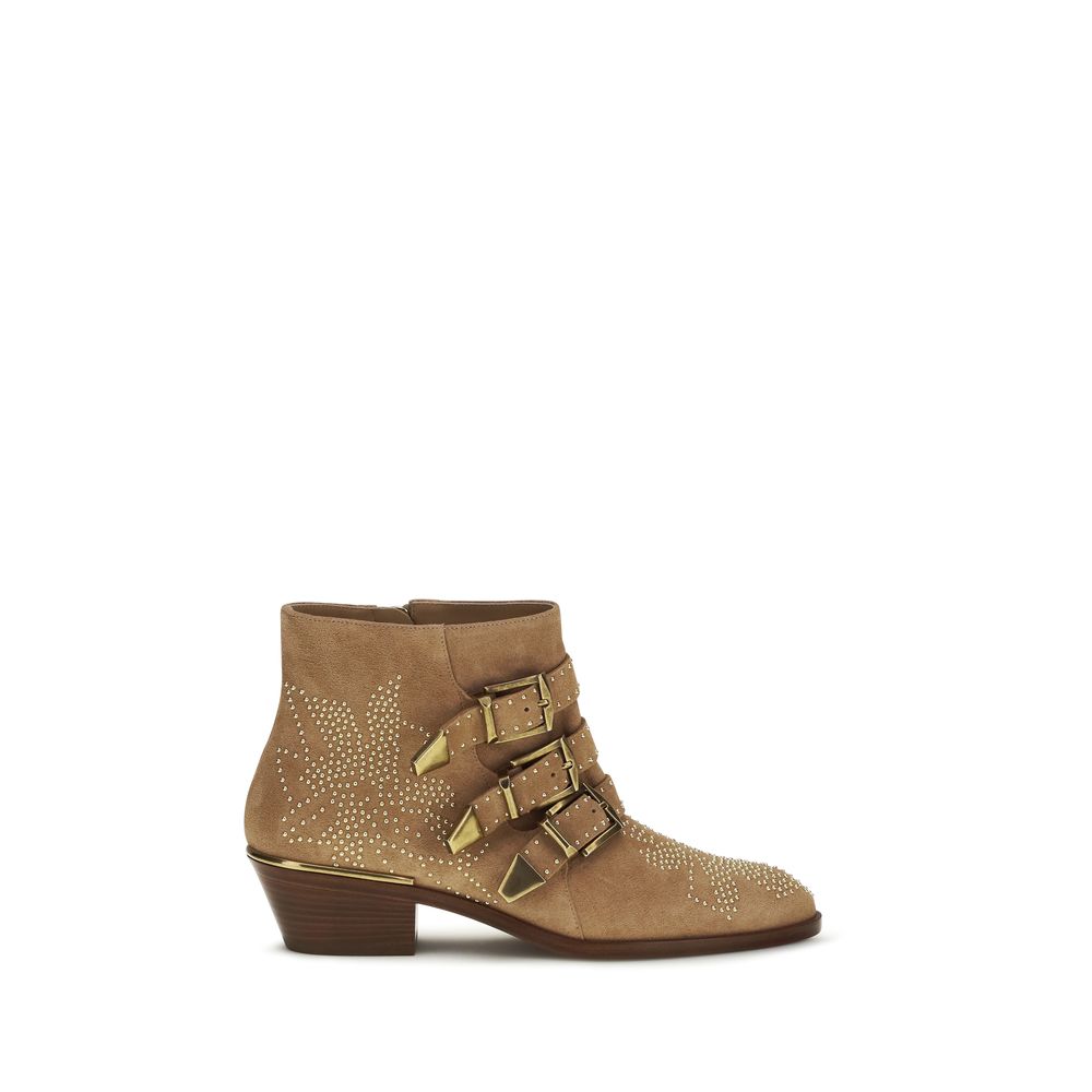 Chloé Multicolor Calf Leather Bos Taurus Ankle Women's Boots