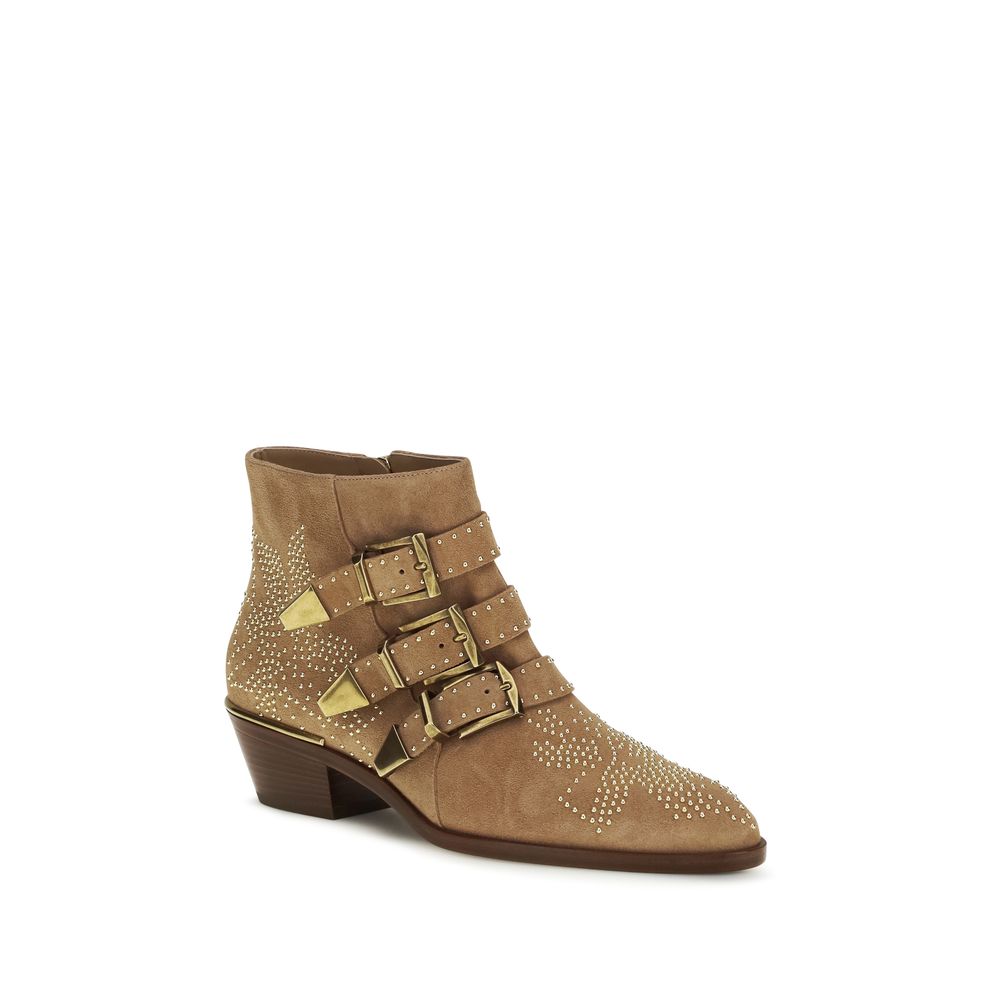 Chloé Multicolor Calf Leather Bos Taurus Ankle Women's Boots