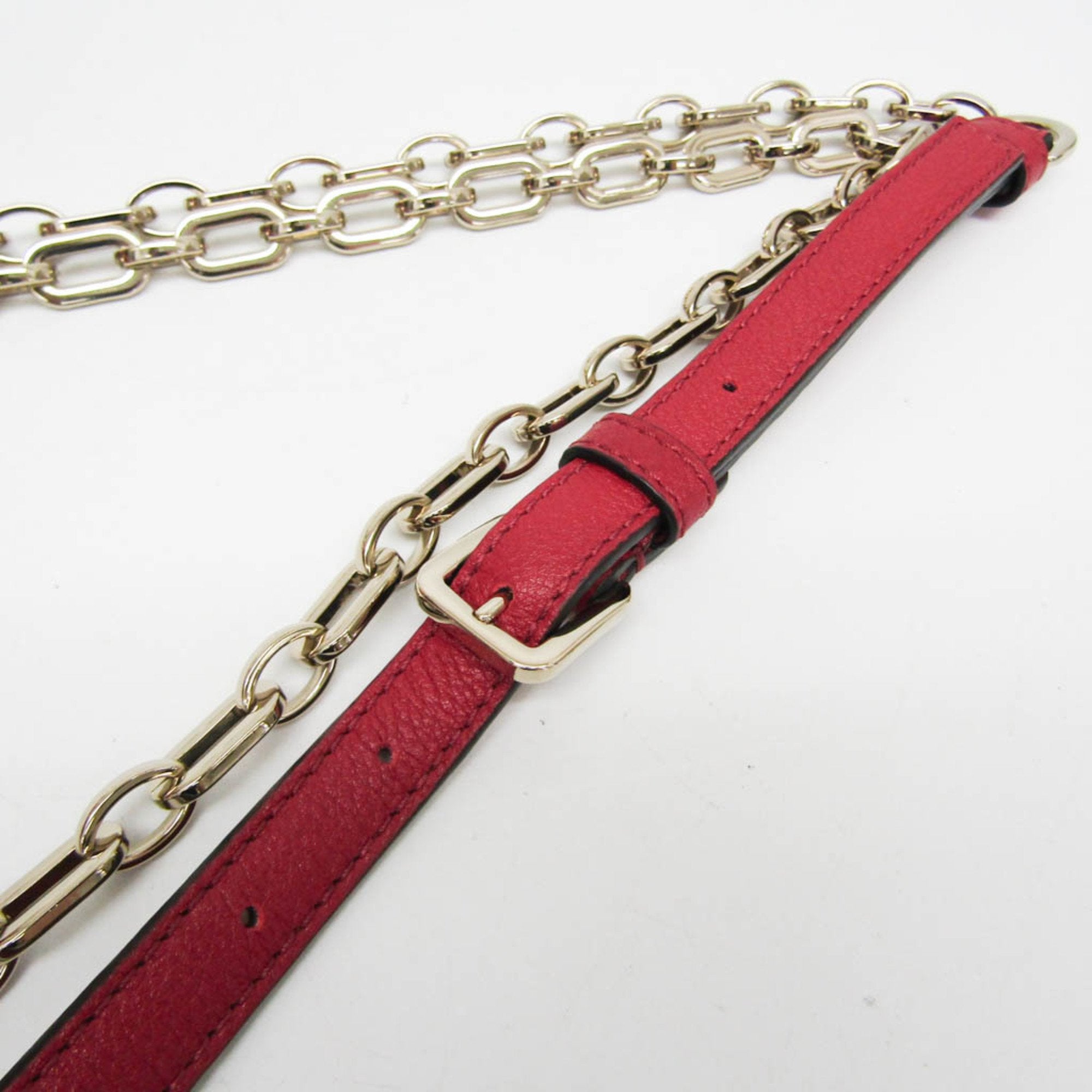 Valentino Garavani Uptown Red Leather Shoulder Bag (Pre-Owned)