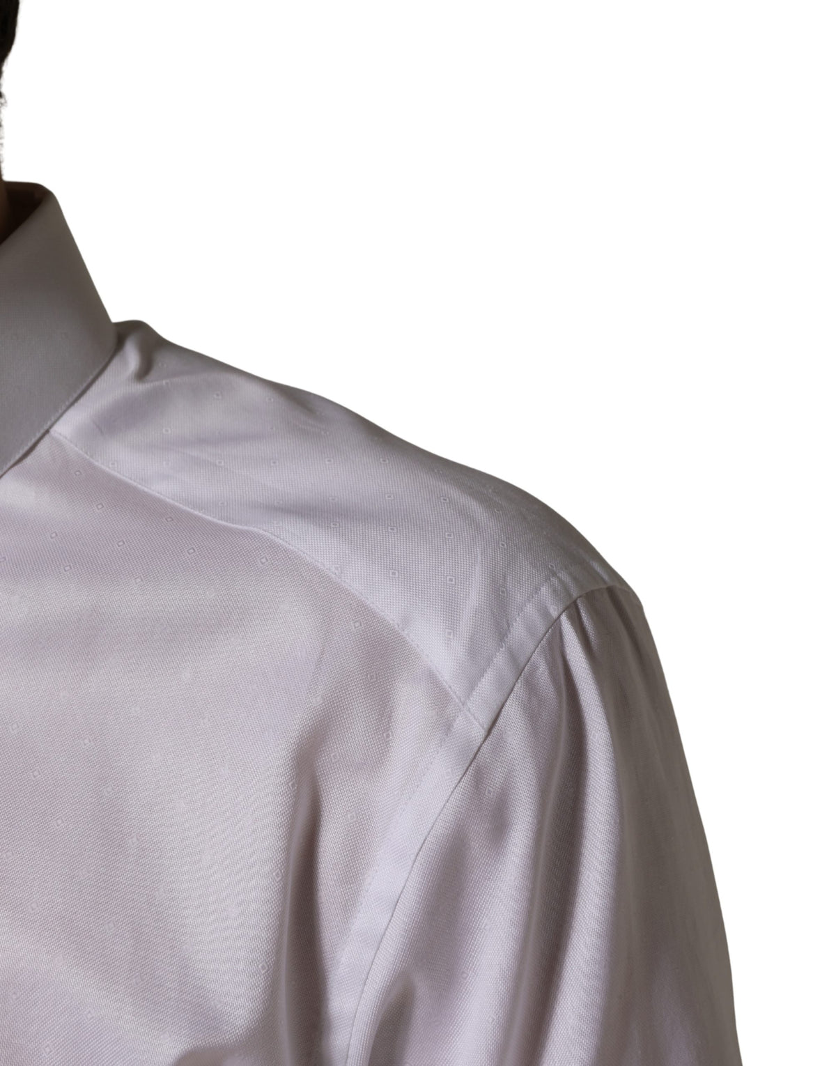 Dolce & Gabbana White Cotton Short Sleeves Button Down Men's Shirt (Pre-Owned)