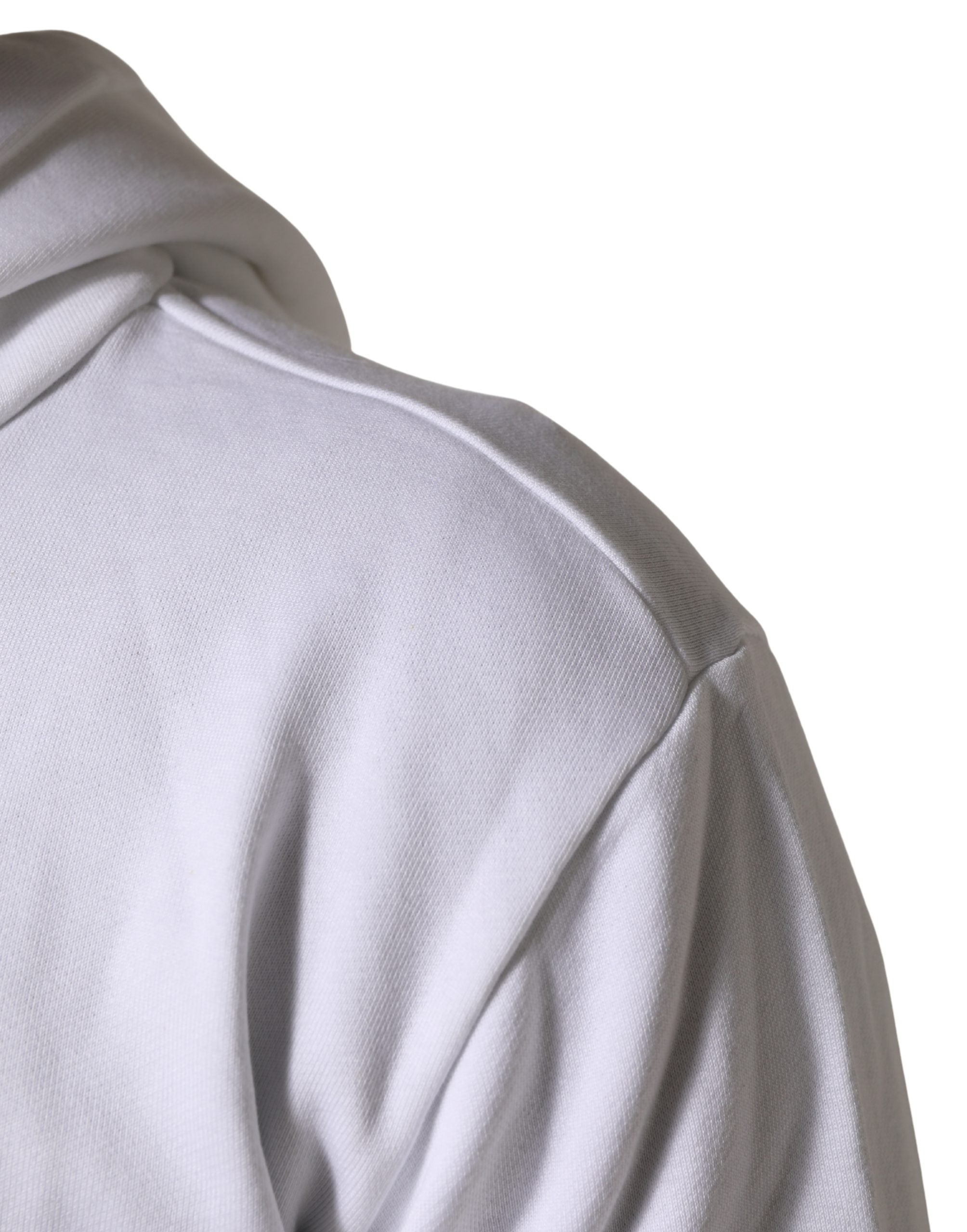 Dolce & Gabbana White Sacred Heart Hooded Sweatshirt Men's Sweater (Pre-Owned)