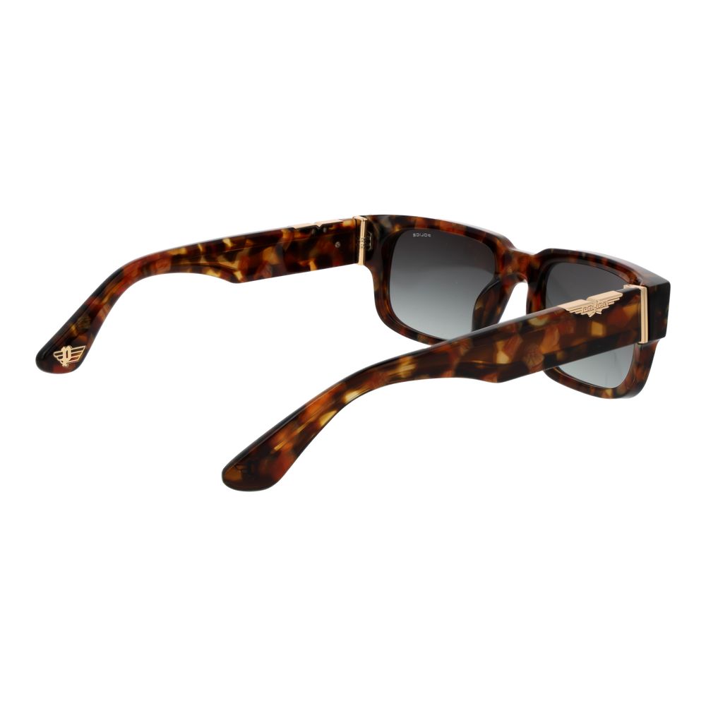 Police Brown Cellulose Acetate Men's Sunglasses