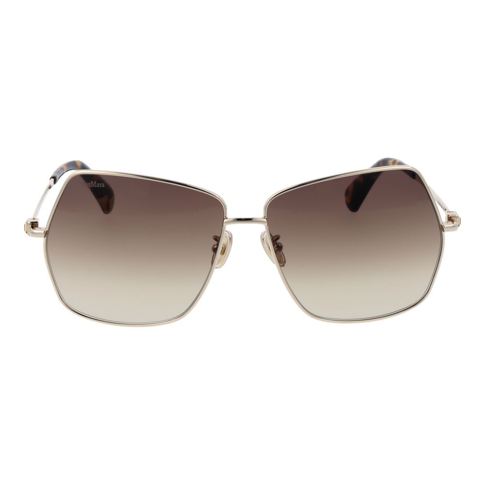 Max Mara Gold Metal Women's Sunglasses