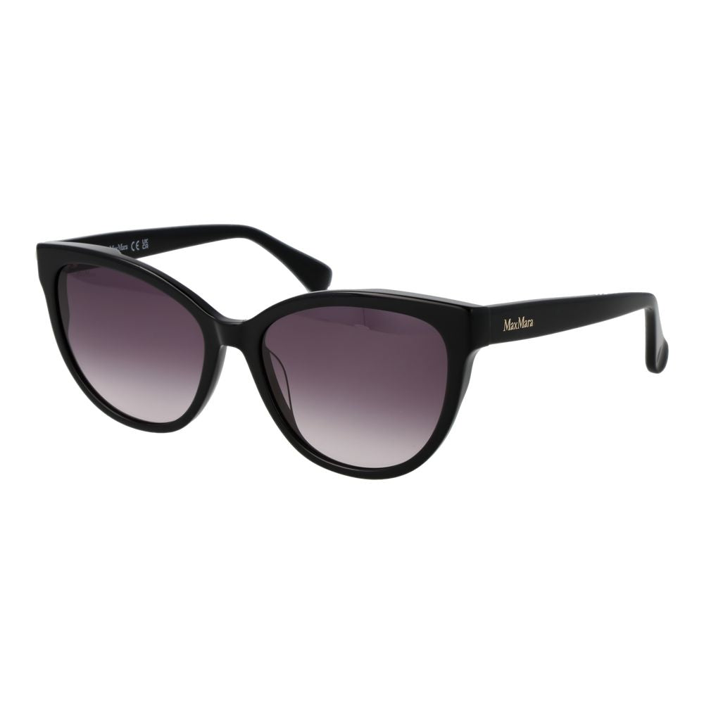 Max Mara Black Acetate Women's Sunglasses