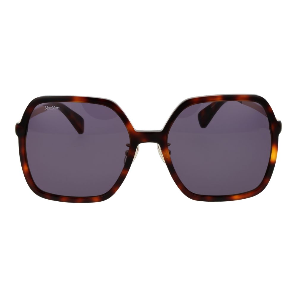 Max Mara Brown Acetate Women's Sunglasses
