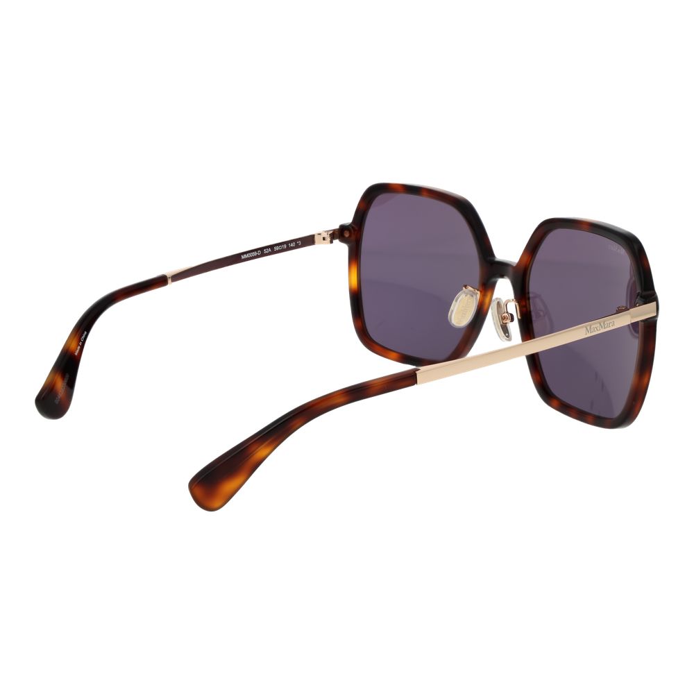 Max Mara Brown Acetate Women's Sunglasses
