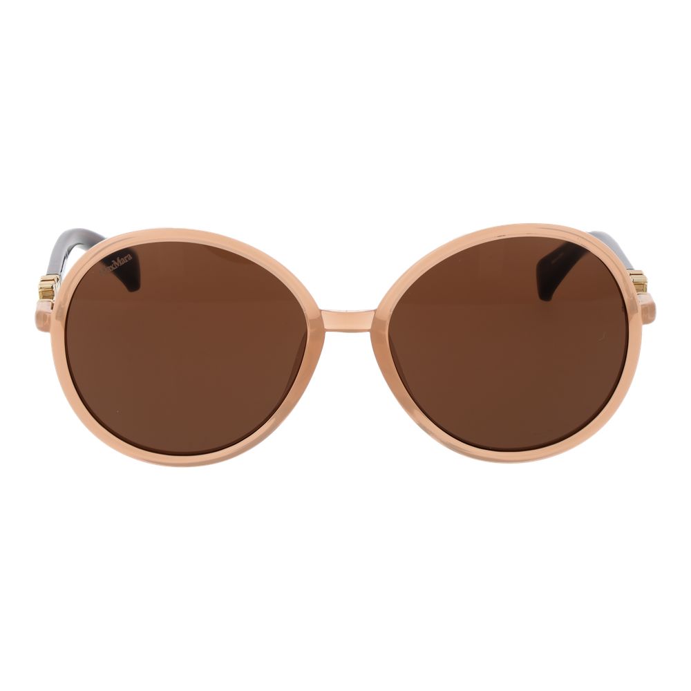 Max Mara Beige Plastic Women's Sunglasses