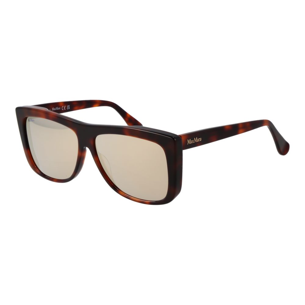 Max Mara Brown Acetate Women's Sunglasses