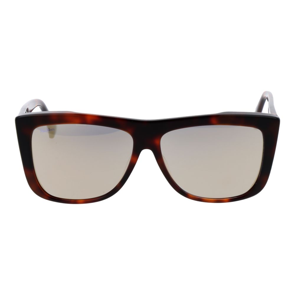 Max Mara Brown Acetate Women's Sunglasses