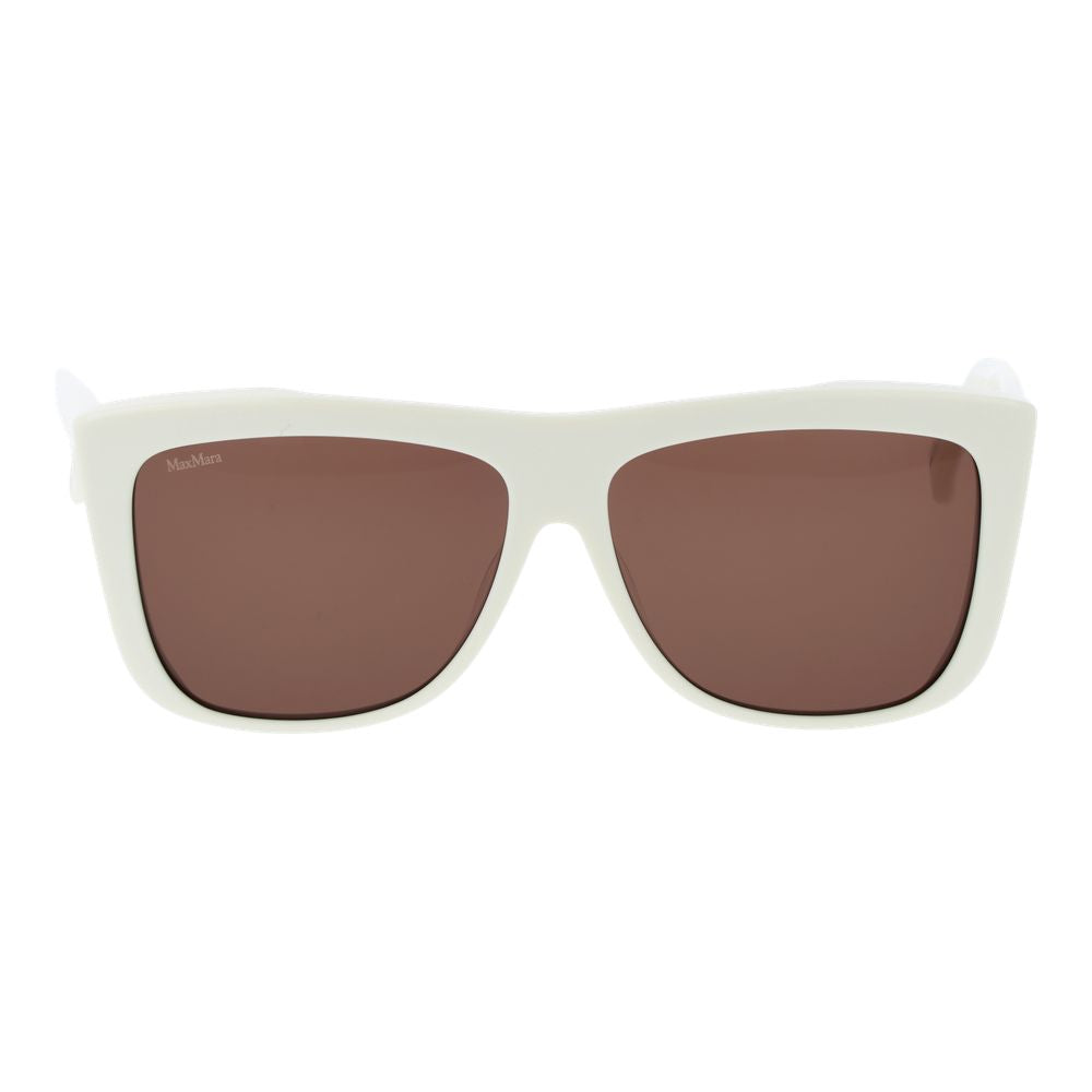 Max Mara White Acetate Women's Sunglasses