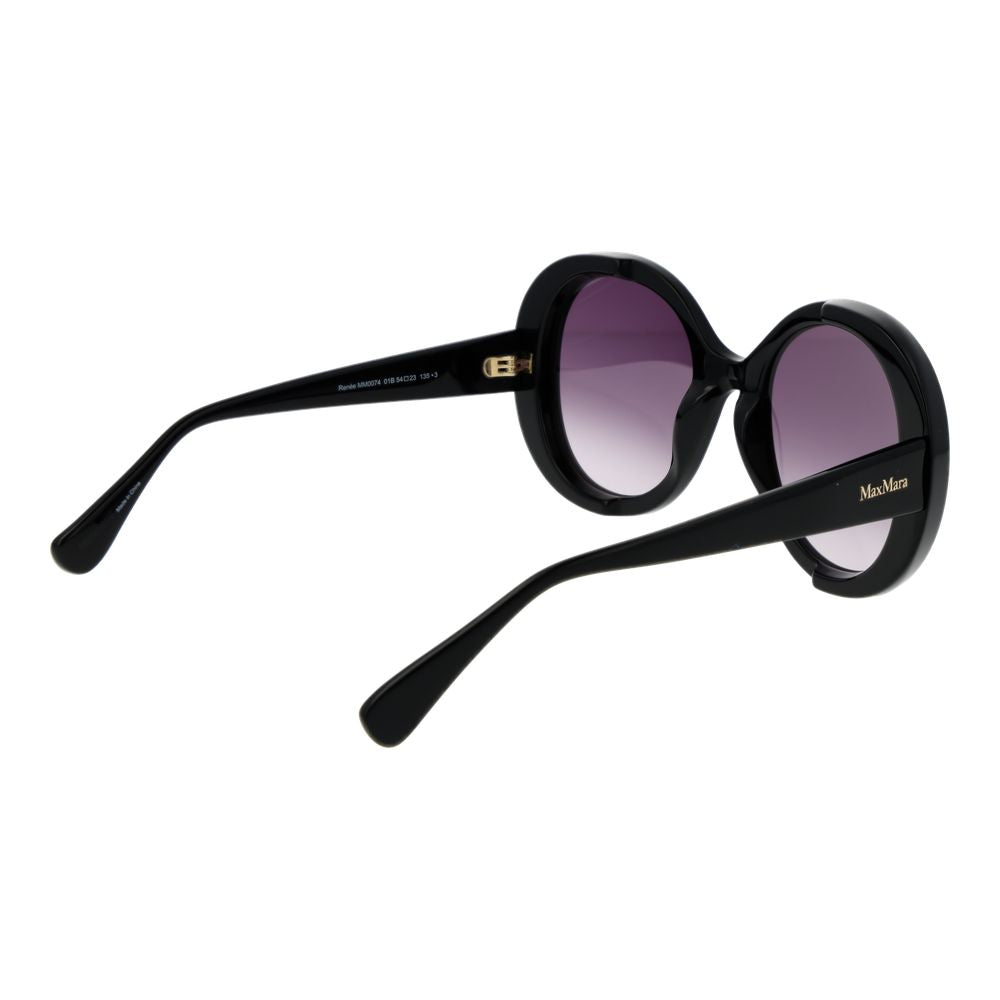 Max Mara Black Acetate Women's Sunglasses