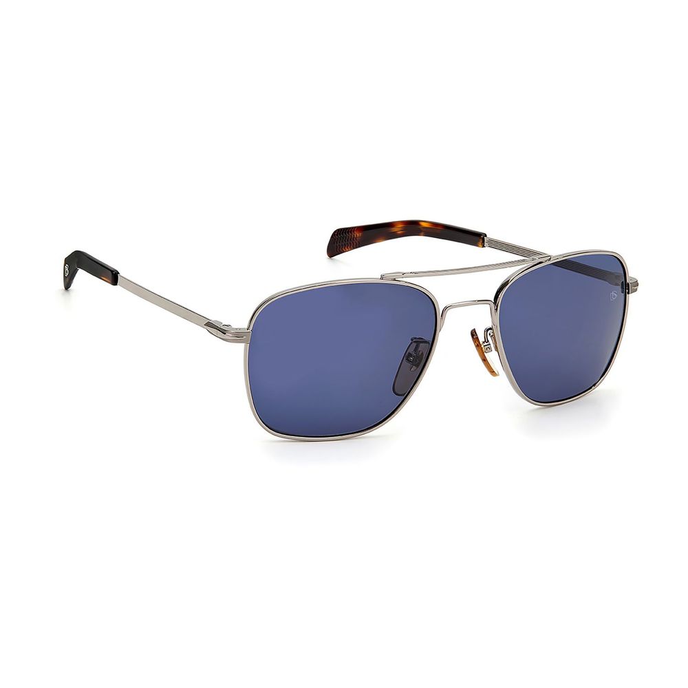 David Beckham Gray Metal Men's Sunglasses