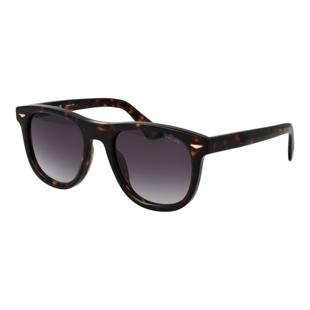 Police Brown Cellulose Acetate Men's Sunglasses
