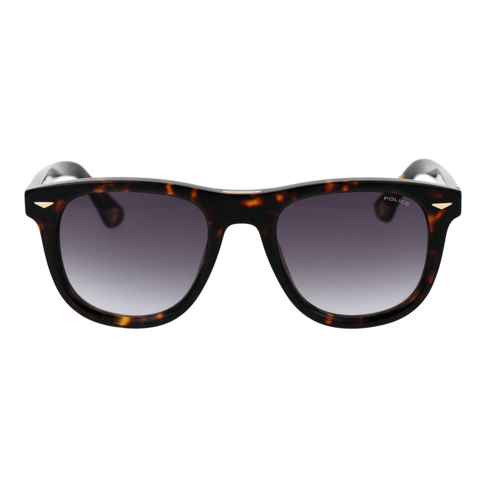 Police Brown Cellulose Acetate Men's Sunglasses