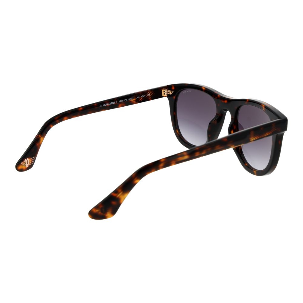 Police Brown Cellulose Acetate Men's Sunglasses