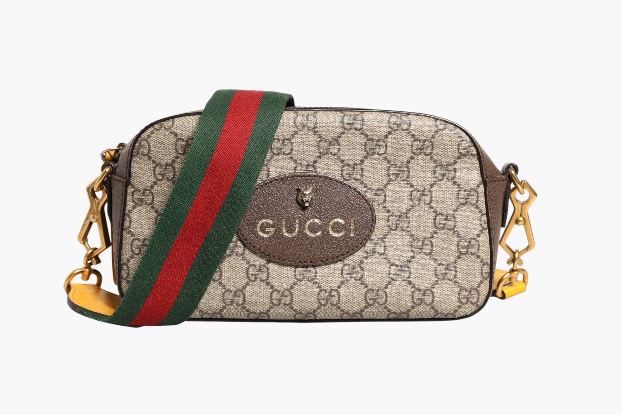 Gucci GG Supreme Coated Canvas Neo Messenger Men's Bag (Pre-Owned)
