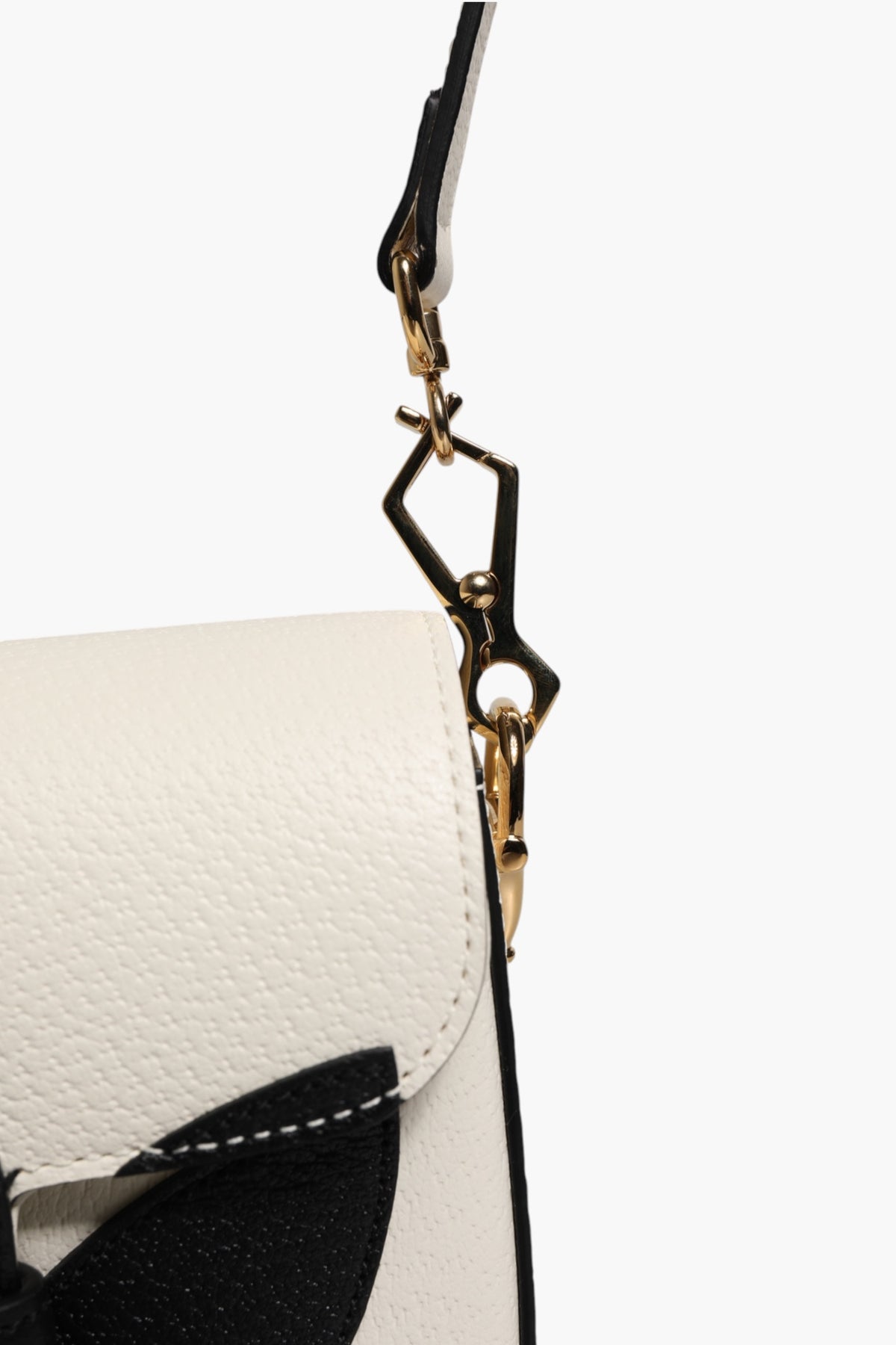 Gucci Gucci x Adidas Horsebit 1955 White Black Calfskin Leather Shoulder Women's Bag (Pre-Owned)