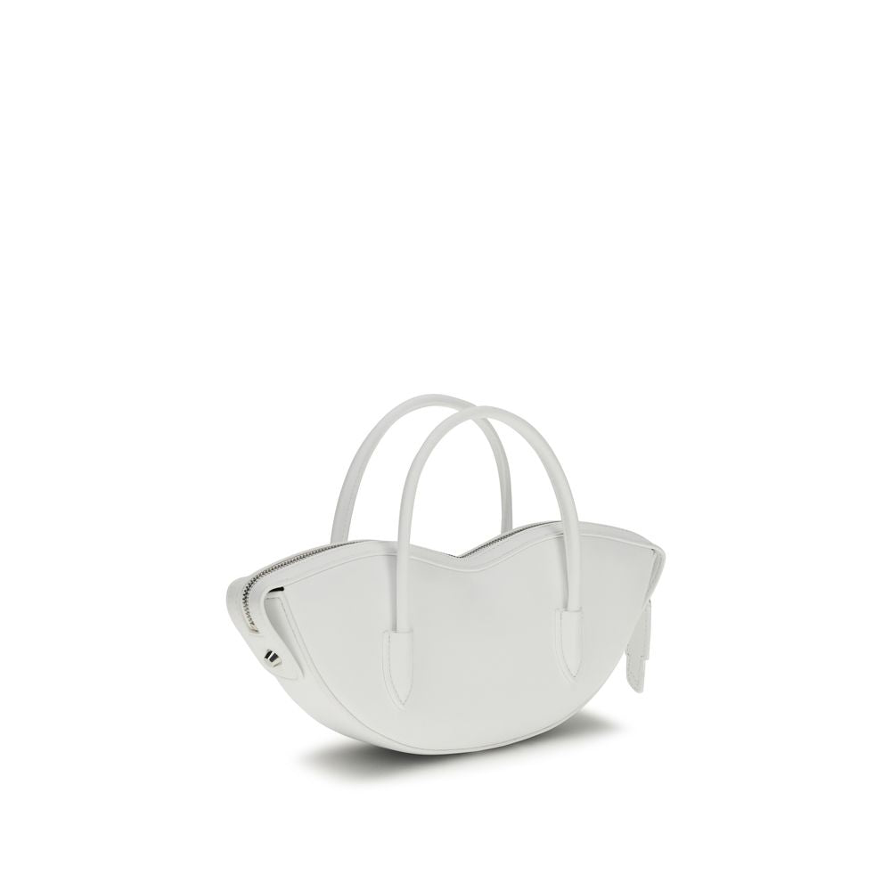Fiorucci White Calf Leather Bos Taurus Shoulder Women's Bag