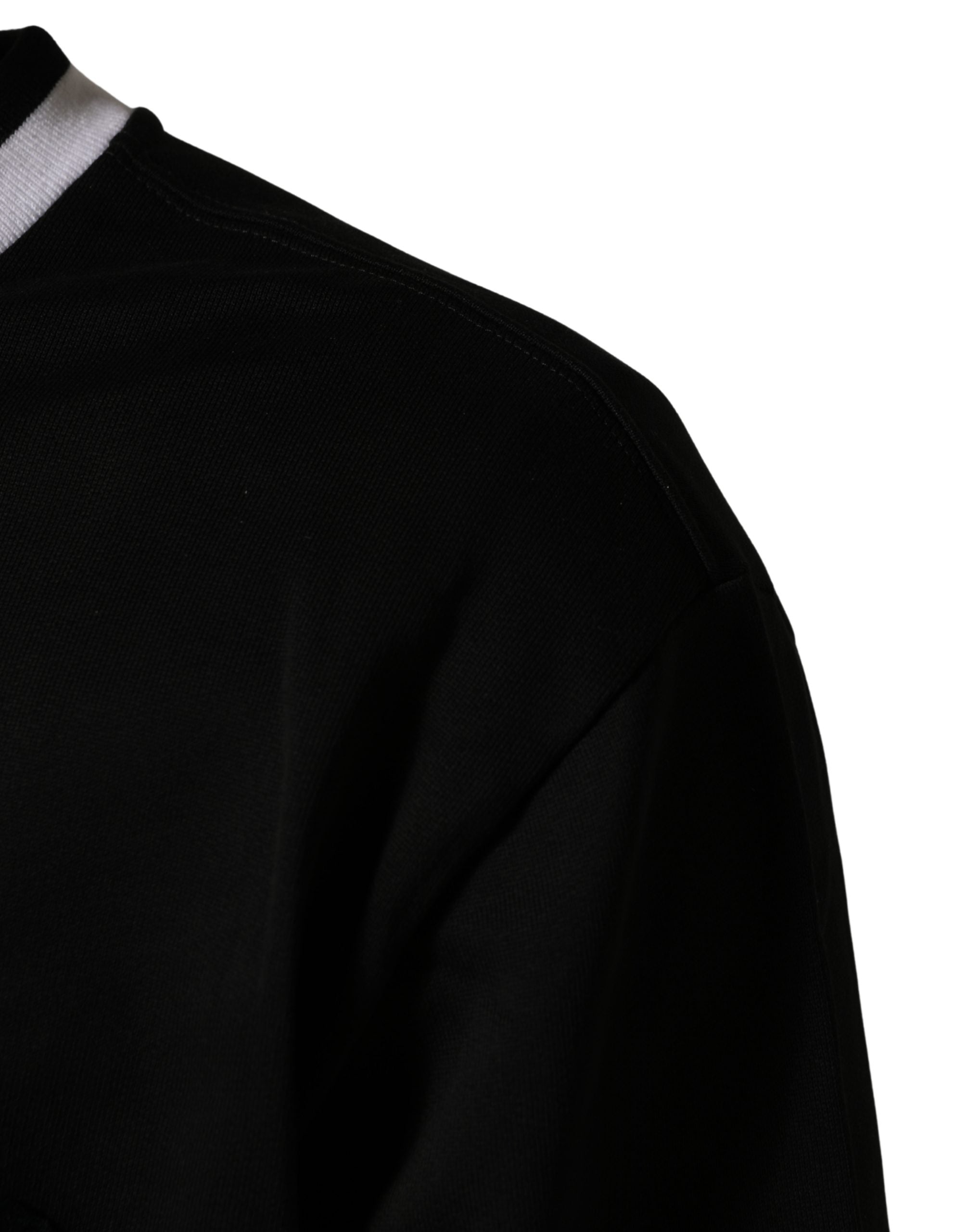 Dolce & Gabbana Black DGLogo Print Cotton Sweatshirt Men's Sweater (Pre-Owned)