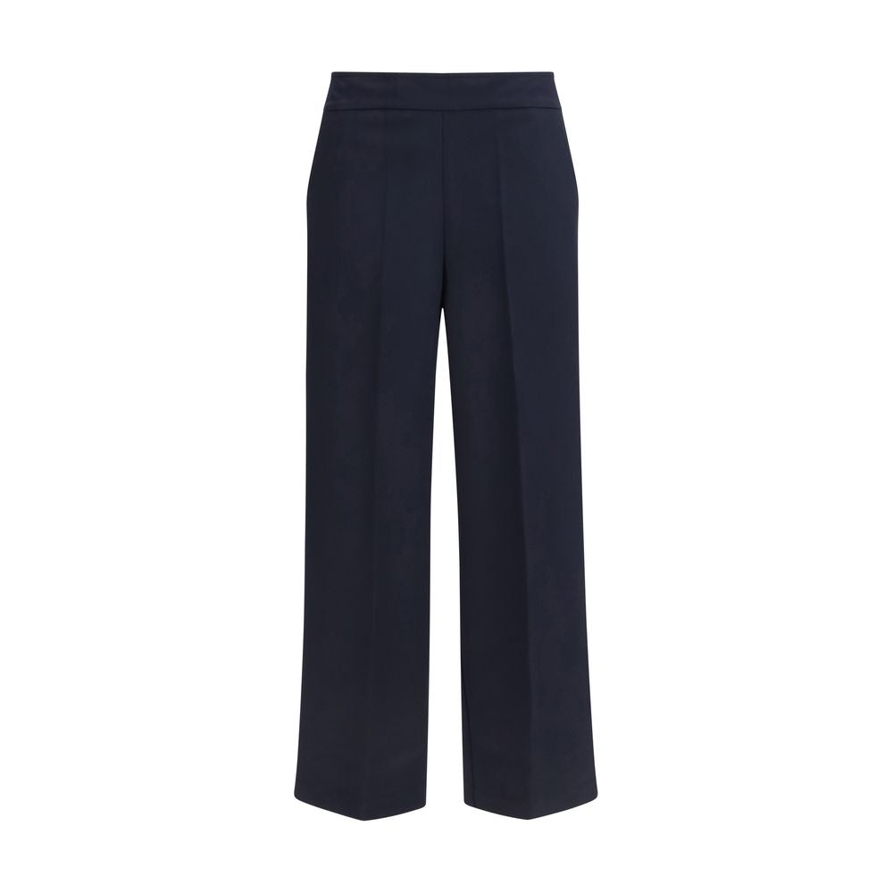 Avenue Montaigne Blue Polyester Casual Women's Pants