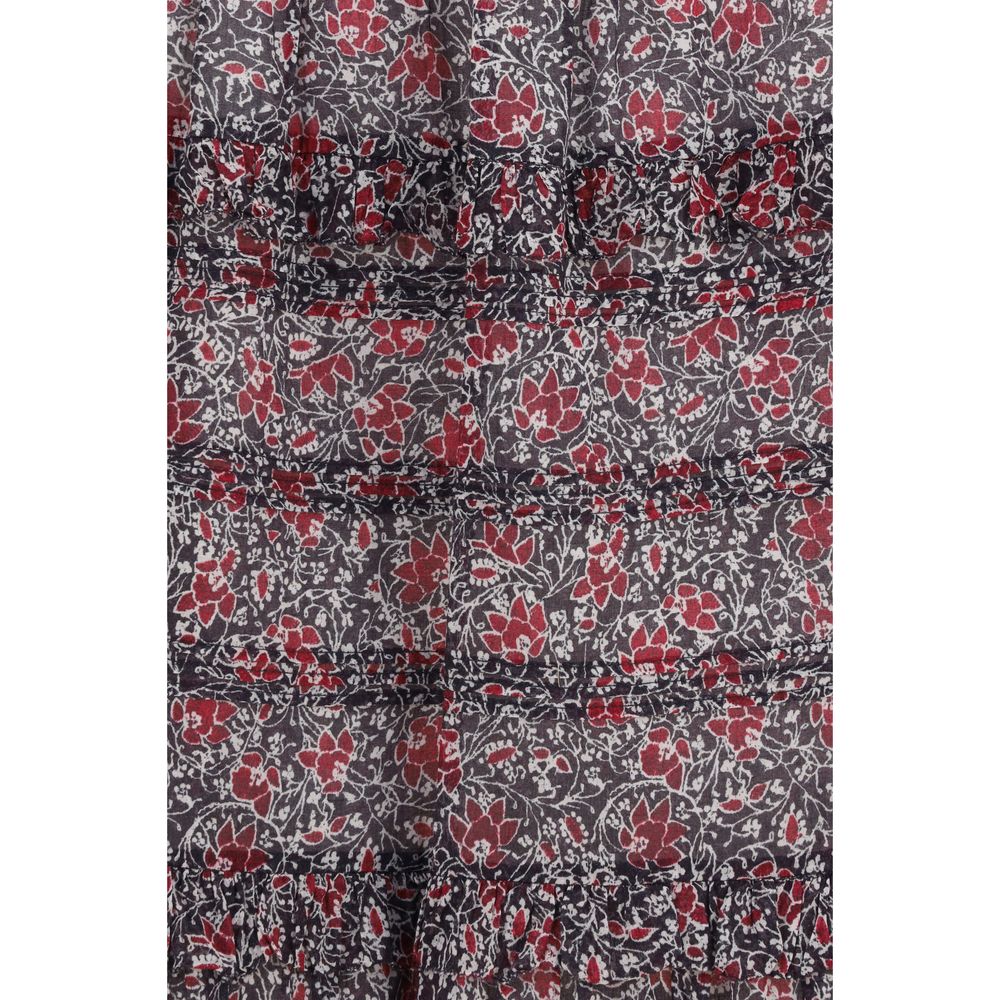Isabel Marant Étoile Purple Cotton Long Women's Skirt
