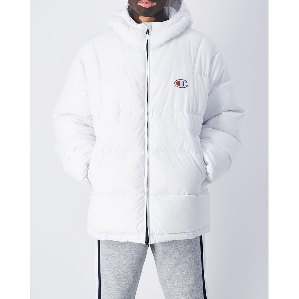 Champion White Polyester Men's Jacket
