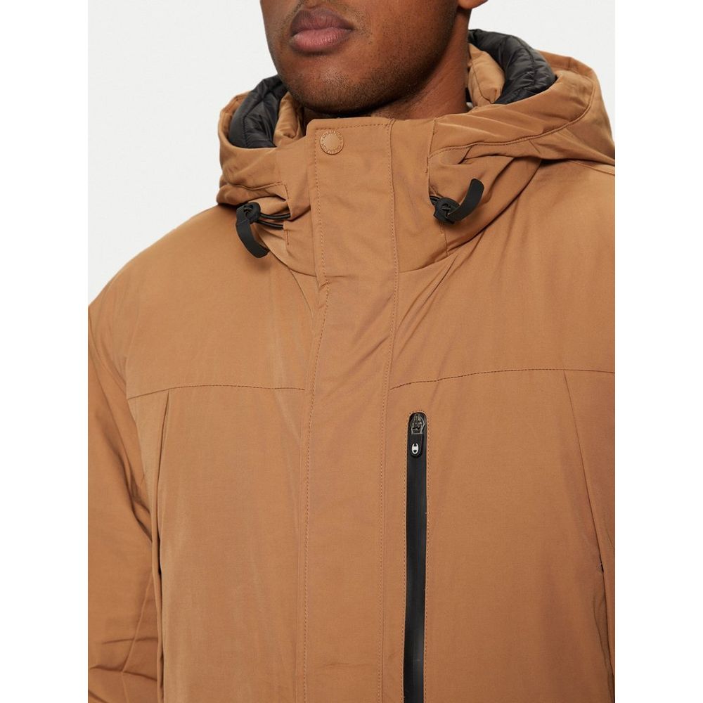 Champion Brown Polyester Men's Parka
