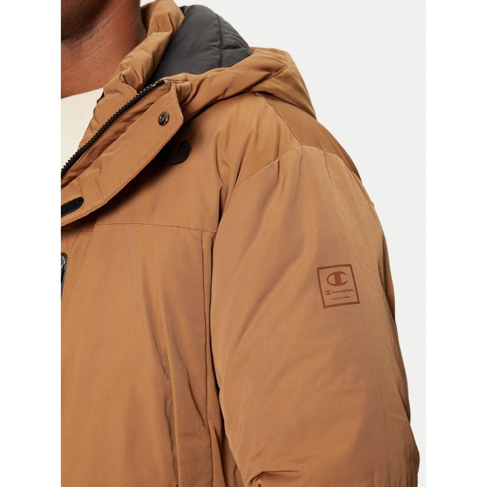 Champion Brown Polyester Men's Parka
